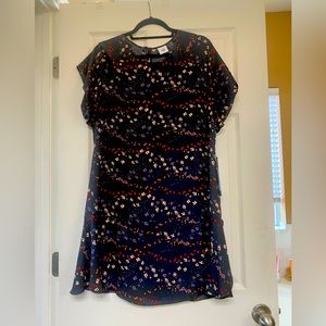 Cabi Muse Floral Flutter Sleeve Dress